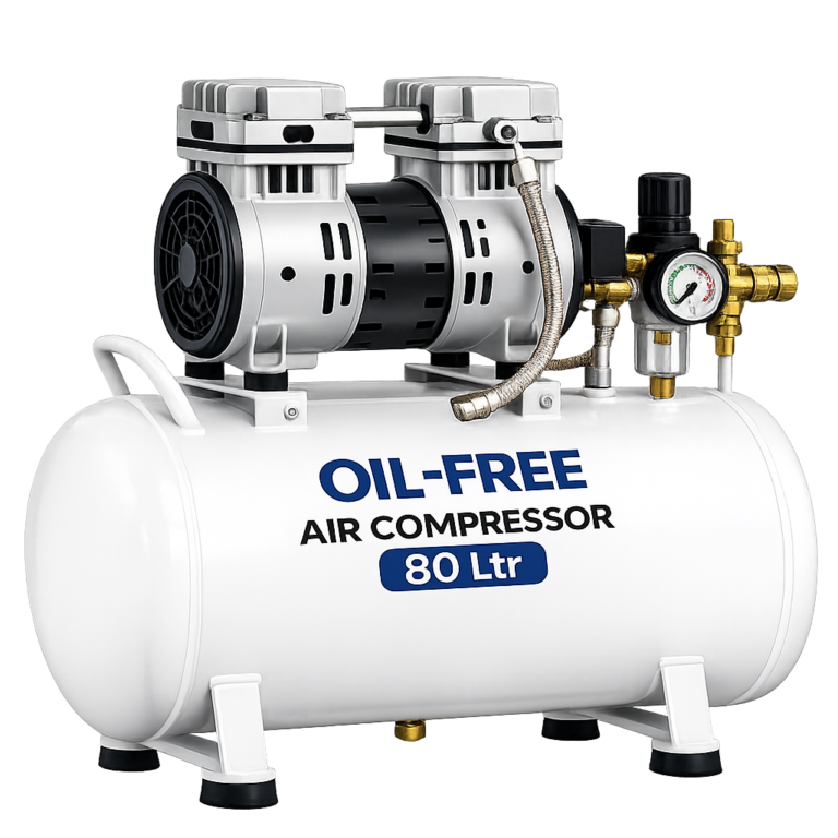 Oil-Free Air Compressor 80 Ltr (With Regulator)