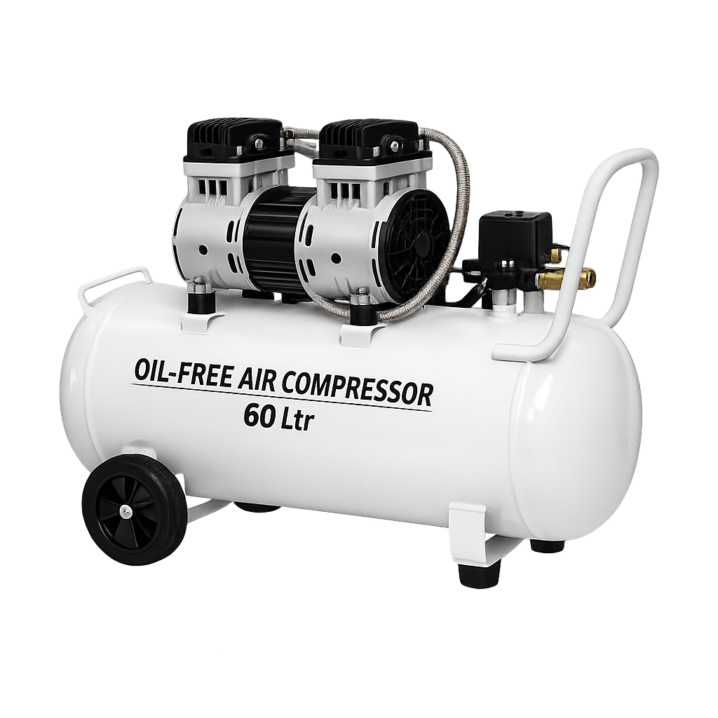 Oil-Free Air Compressorr 60 Ltr (Without Regulator)