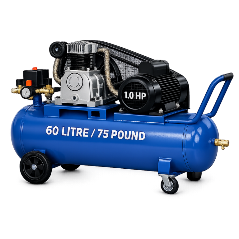 Reciprocating Portable Belt Drive Air Compressor with 1051 60 Litre (75 pound) Without Beltguard 1.0 HP Motor