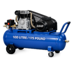 Reciprocating Portable Belt Drive Air Compressor with 2051 100 Litre (175 pound) with Beltguard 2.0 HP Motor