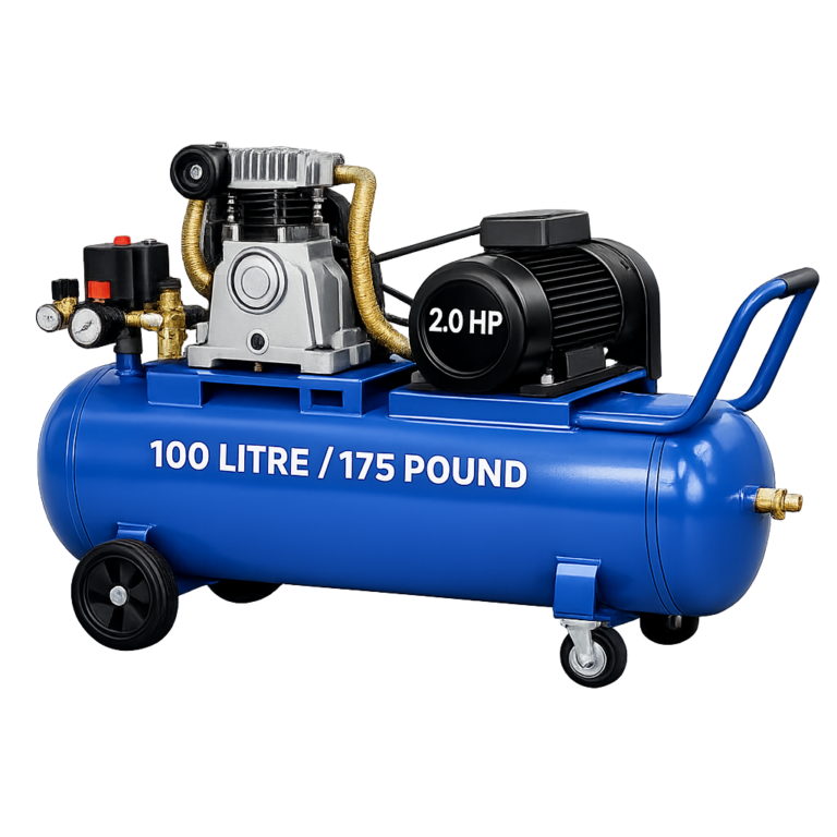 Reciprocating Portable Belt Drive Air Compressor with 2051 100 Litre (175 pound) without Beltguard 2.0 HP Motor