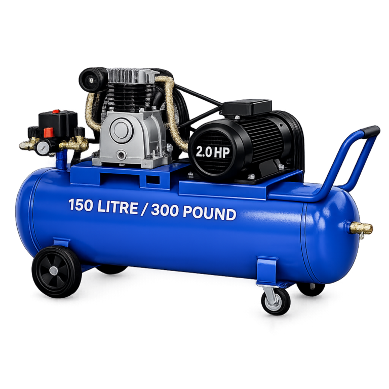 Reciprocating Portable Belt Drive Air Compressor with 2051 150 Litre (300 pound) without Beltguard 2.0 HP Motor