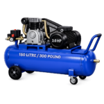 Reciprocating Portable Belt Drive Air Compressor with 2065 150 Litre (300 pound) with Beltguard 2.0 HP Motor