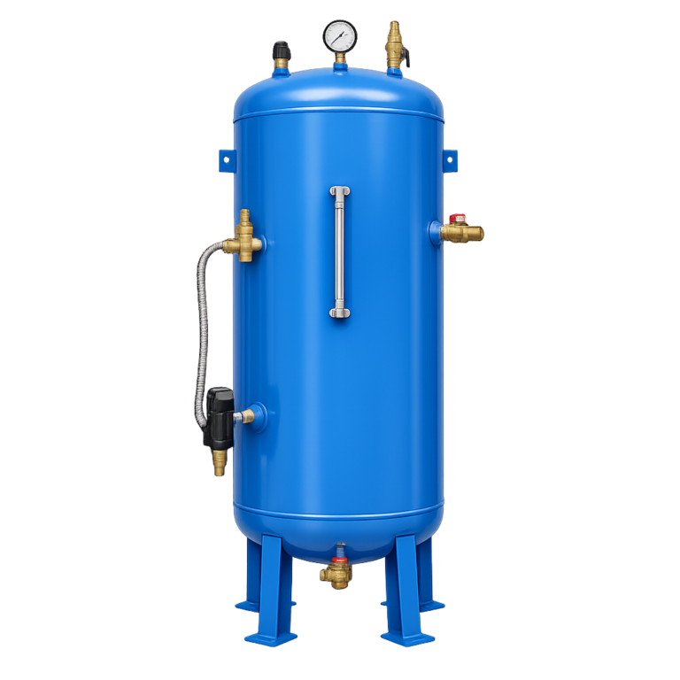 Vertical Air Receiver Tank 1000 Ltr with Standard Accessories