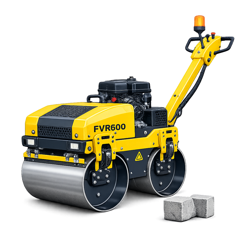 Walk Behind Double Drum Vibrating Roller FVR600
