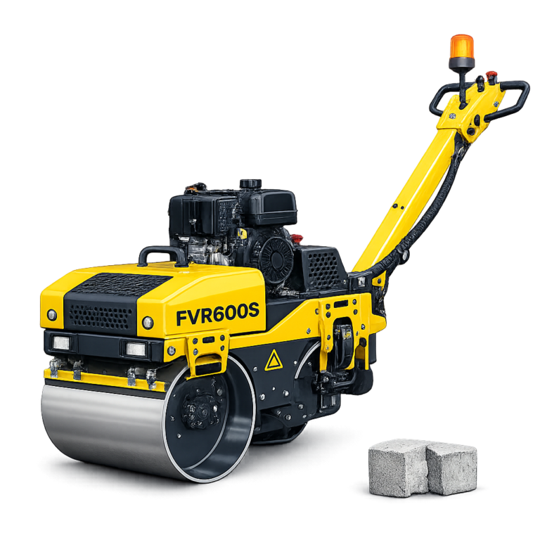 Walk Behind Single Drum Vibrating Roller FVR600S with Diesel Engine