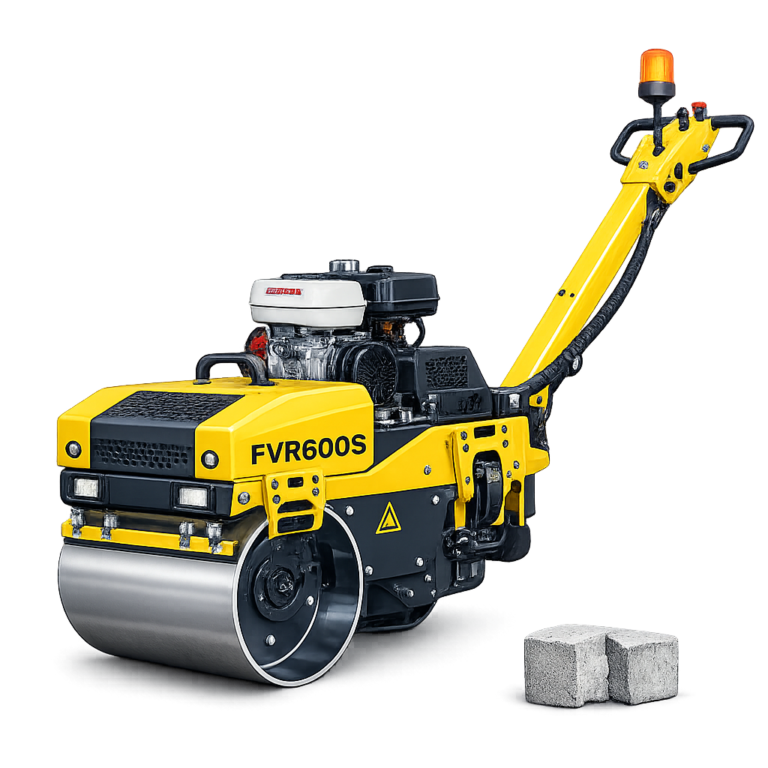 Walk Behind Single Drum Vibrating Roller FVR600S with Petrol Honda Engine